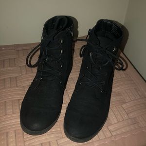 Black ankle booties